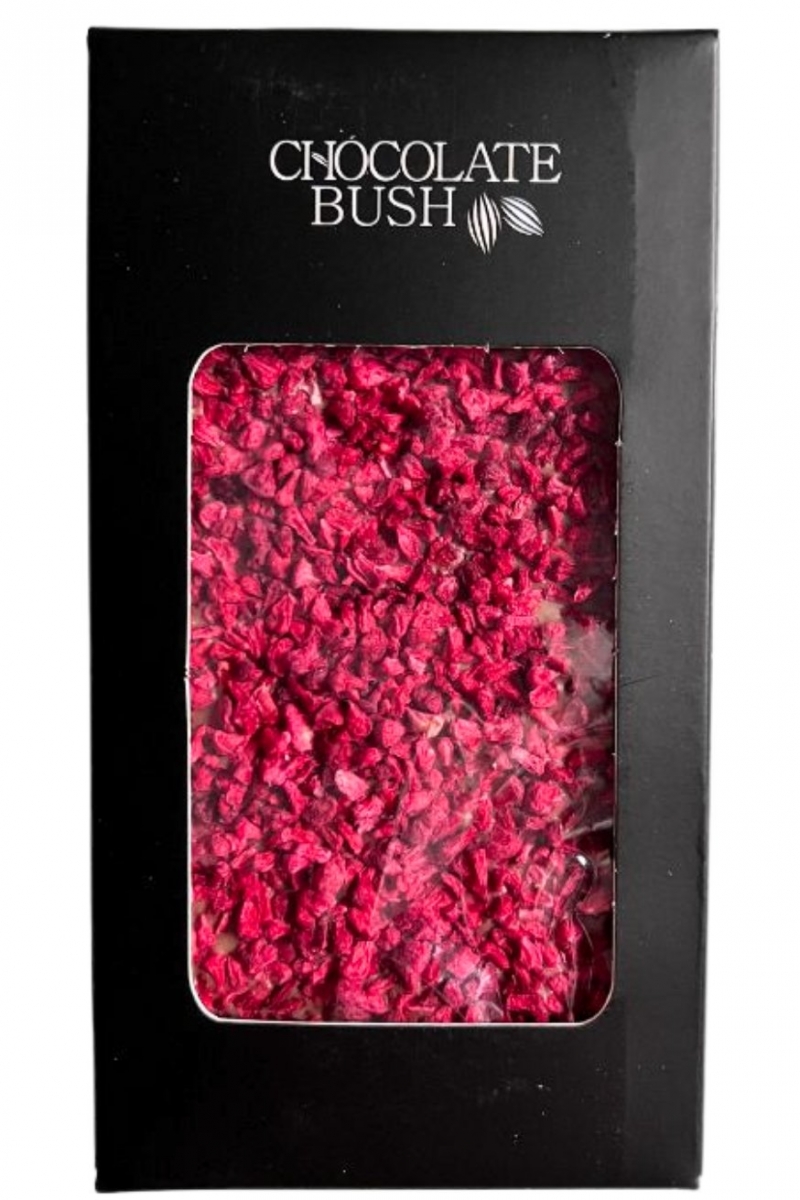 Czekolada mleczna z malinami Chocolate Bush 40g