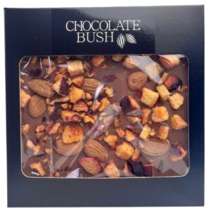 Czekolada mleczna z migdałami i śliwkami Chocolate Bush 85g