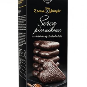 Pierniki serca w czekoladzie deserowej Kopernik 128g