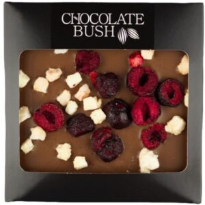 Czekolada mleczna z jabłkiem i wiśniami Chocolate Bush 85g