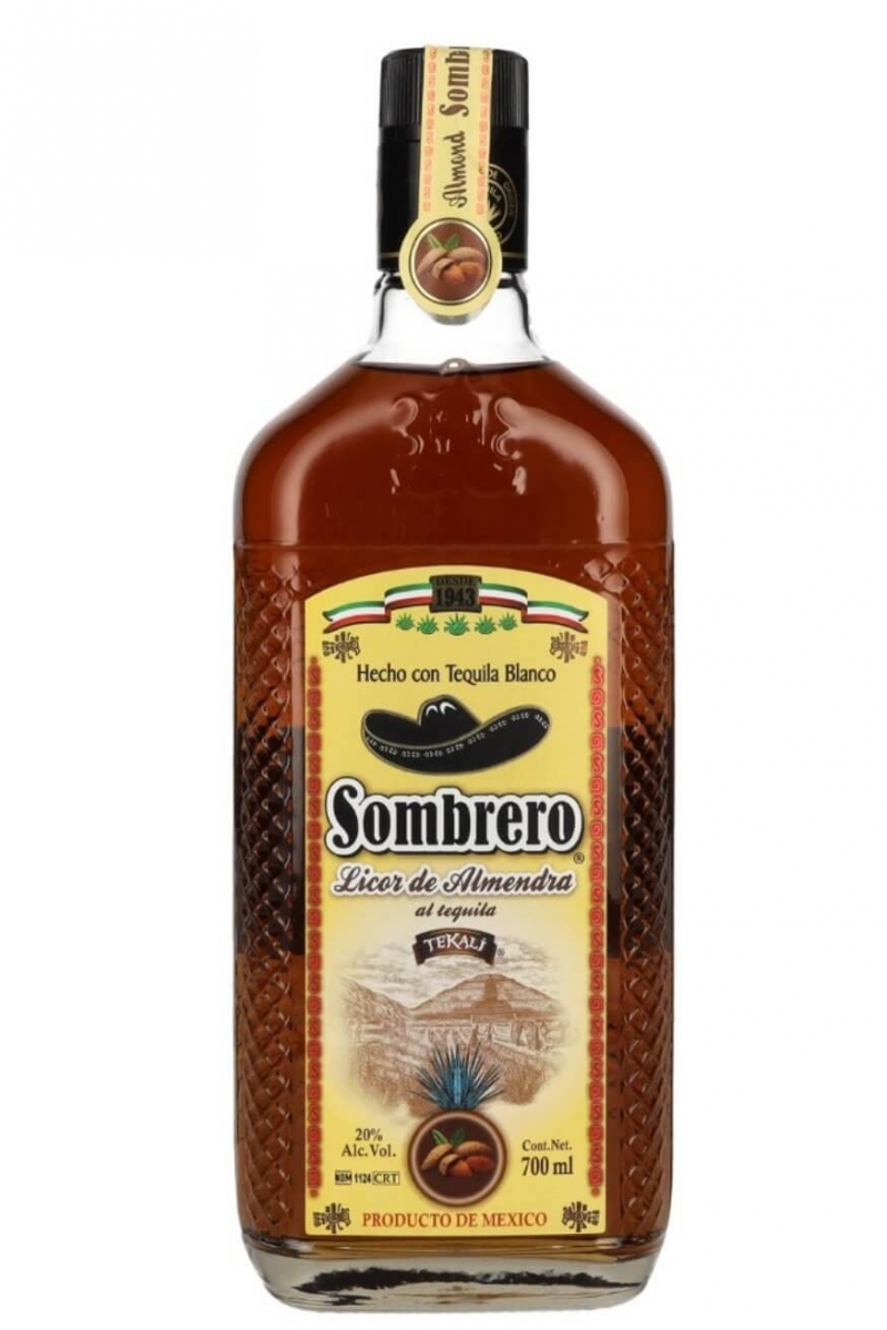 Tequila likier Sombrero Licor de Almendra 0,7l