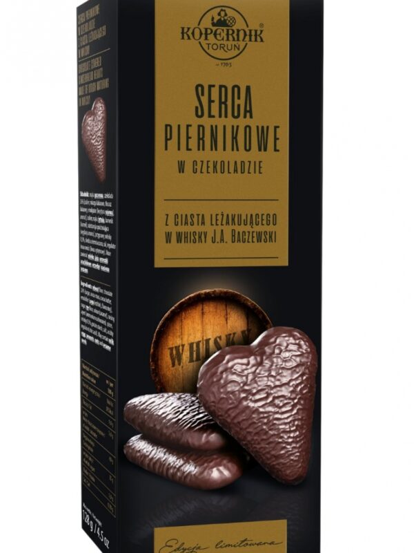Pierniki serca z ciasta leżakującego w whisky Kopernik 128g