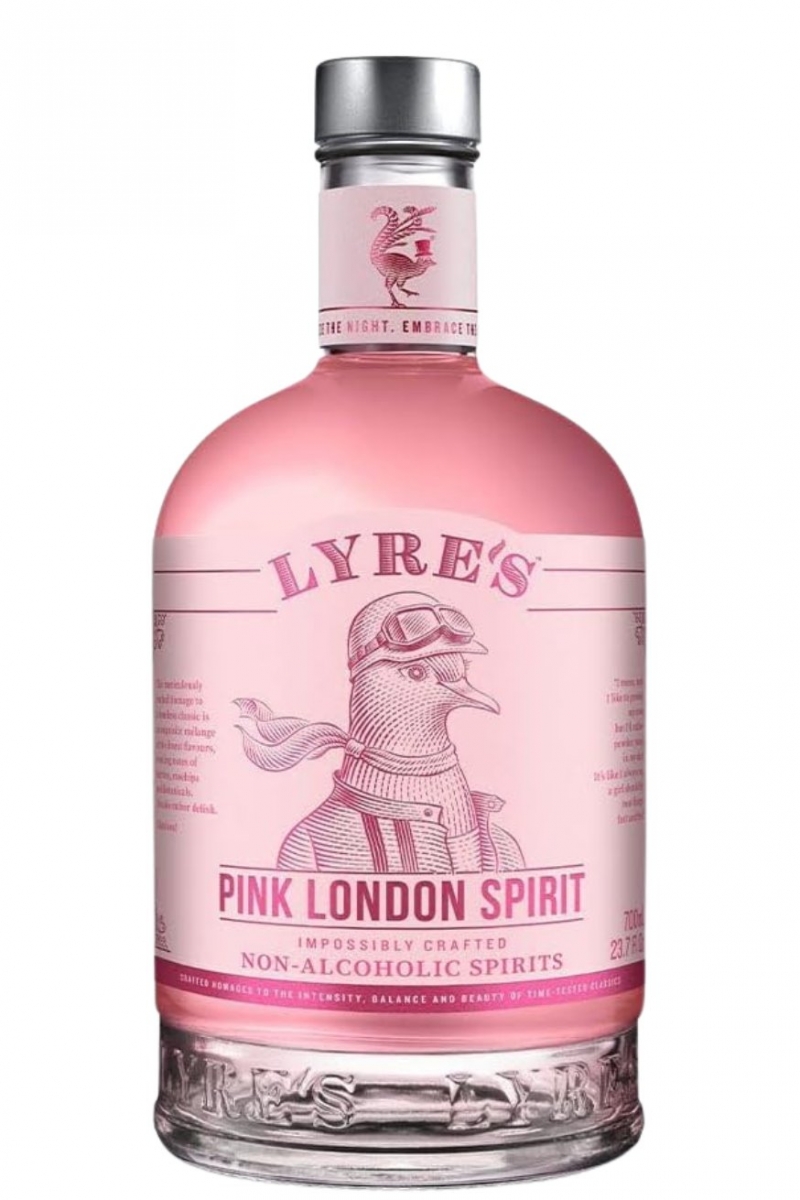 Pink Gin bezalkoholowy - Lyre’s Pink London Spirit 0% 0,7l