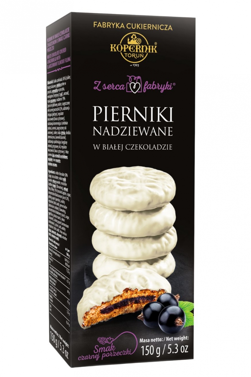 Pierniki nadziewane smak Czarna Porzeczka Kopernik 150g